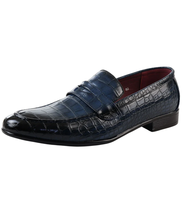 Men's Slip On Formal Navy Loafers