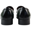 Men's Patent Tassel Slip On Green Loafers