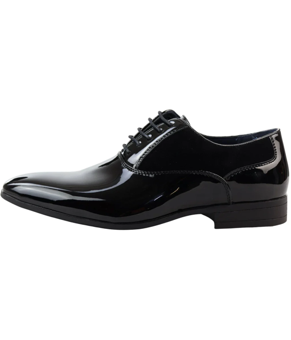 Men's Black Lace Up Derby Shoes