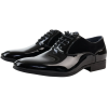 Men's Black Lace Up Derby Shoes