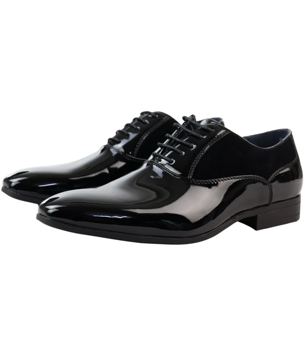 Men's Black Lace Up Derby Shoes