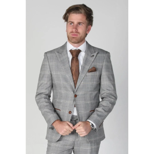 Francis – Men’s Grey Check Blazer