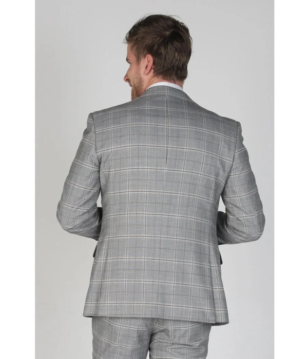 Francis - Men's Grey Check Blazer