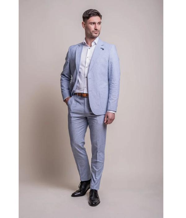 Fredrik - Men's Light Blue Summer Blazer