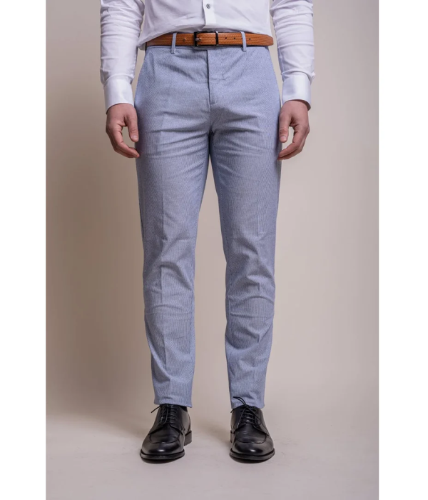 Fredrik - Men's Light Blue Summer Trousers