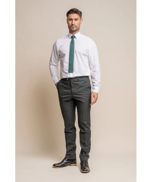 Furious - Men's Dark Olive Formal Trousers