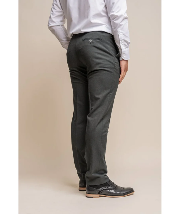 Furious - Men's Dark Olive Formal Trousers