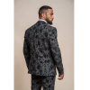 Georgi - Men's Black Floral Blazer
