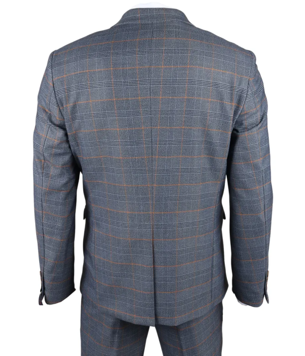 Gisborne - Men's Navy Checked Blazer