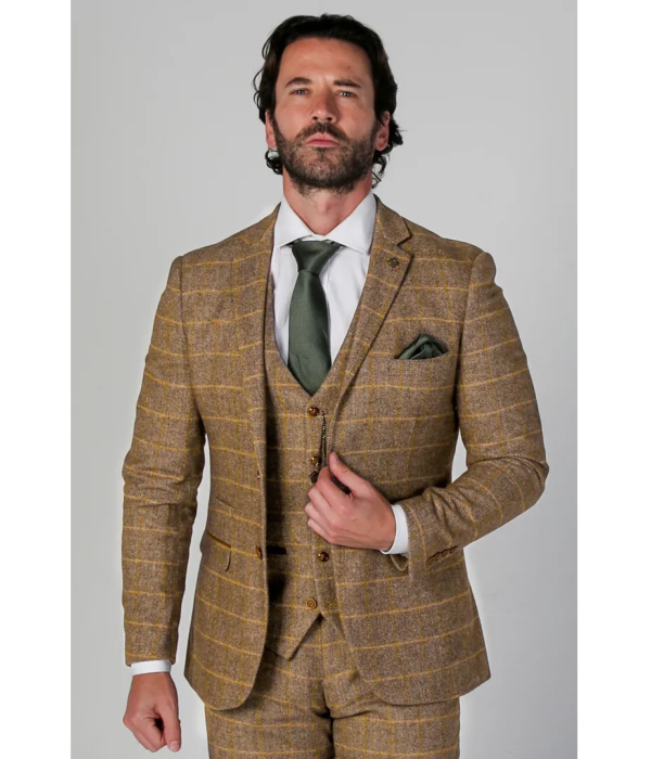 Harris - Men's Brown Tweed Blazer