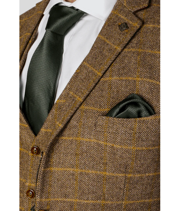 Harris - Men's Brown Tweed Blazer