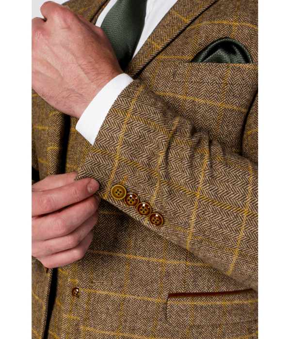 Harris - Men's Brown Tweed Blazer