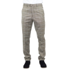 Hode - Men's Brown Checked Formal Trousers