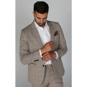 Holland – Men’s Beige Check Blazer