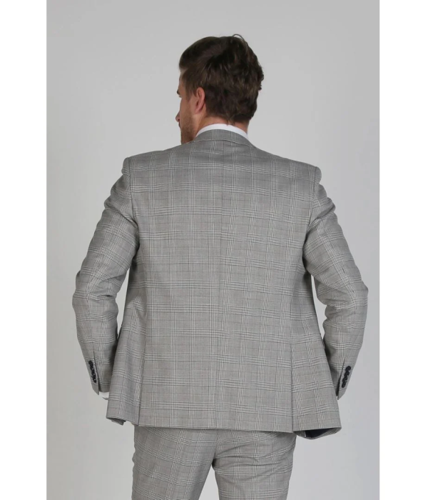 Hugo - Men's Check Grey Blazer