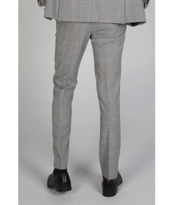 Hugo - Men's Check Grey Trouser