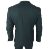 Jasper - Men's 3 Piece Olive Green Suit With Black Waistcoat