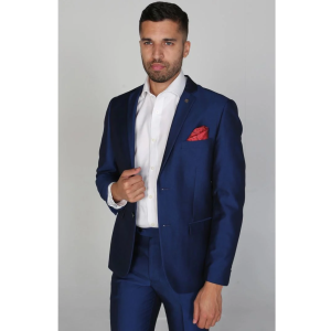 Kingsley – Men’s Plain Blue Blazer