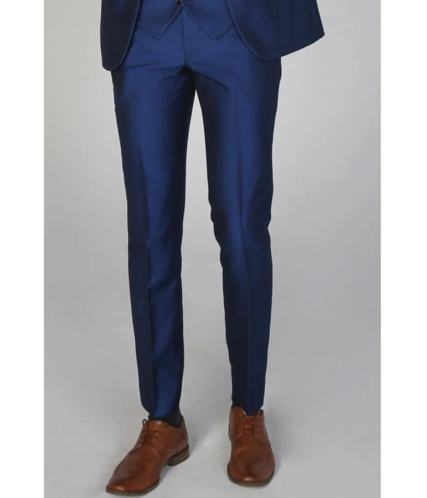 Kingsley - Men's Plain Blue Trouser