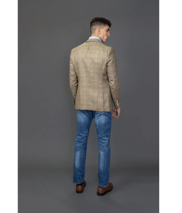 Liam - Men's Brown Check Blazer