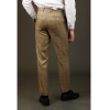 Liam - Men's Brown Checked Trousers