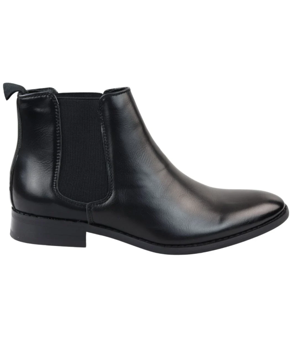 Men's Chelsea Slip On Black Ankle Boots