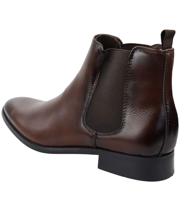 Men's Chelsea Slip On Brown Ankle Boots