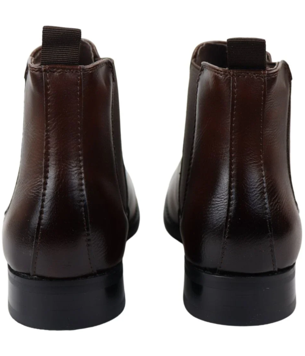 Men's Chelsea Slip On Brown Ankle Boots