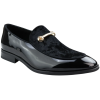 Men's Moccasin Loafers Shoes Leather Black Lined Slip On Velvet Smart Formal Shoe