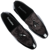 Men's Slip On Tassel Velvet Detailed Patent Black Loafers