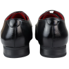 Mens Shoes Smart Formal Perforated Pointed Laced Black Leather PU