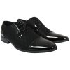 Men's Black Lace Up Derby Shoes