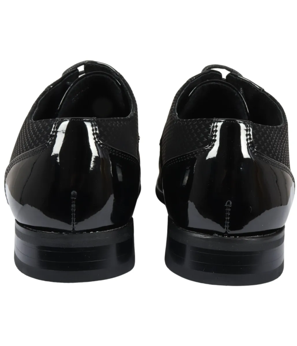 Men's Black Lace Up Derby Shoes