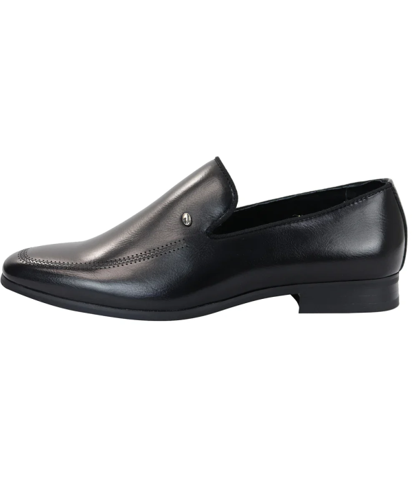 Men's Slip On Black Loafer Shoes