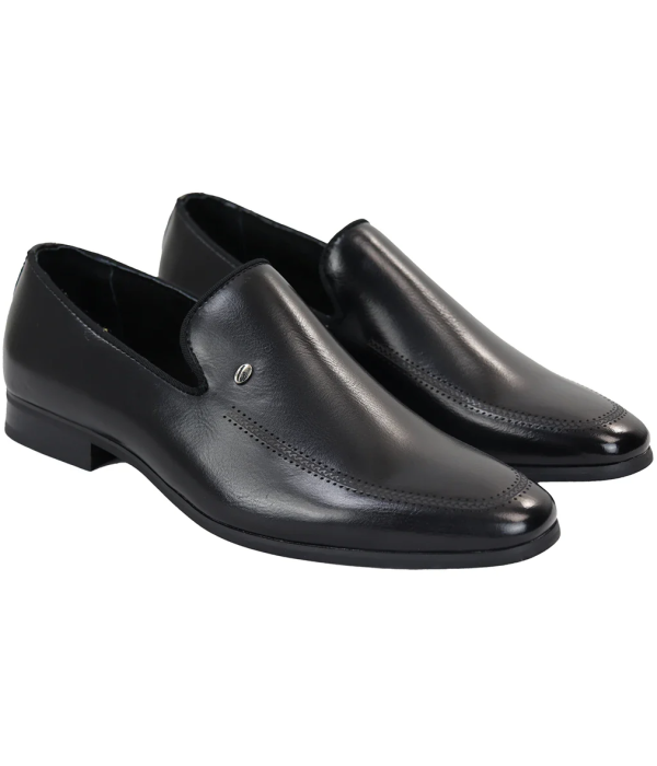 Men's Slip On Black Loafer Shoes