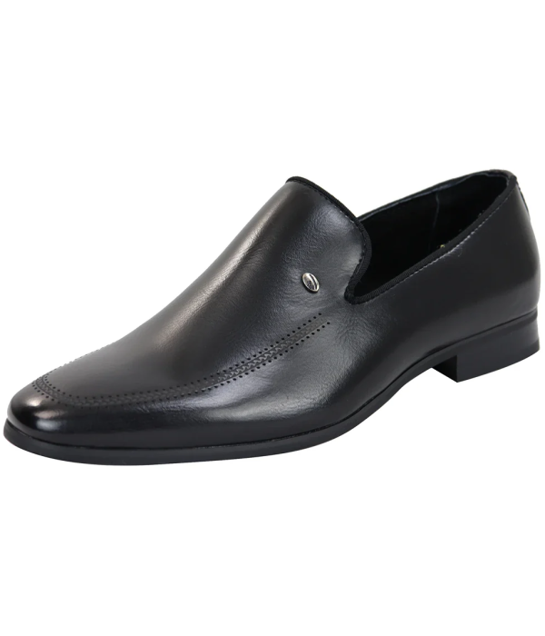 Men's Slip On Black Loafer Shoes