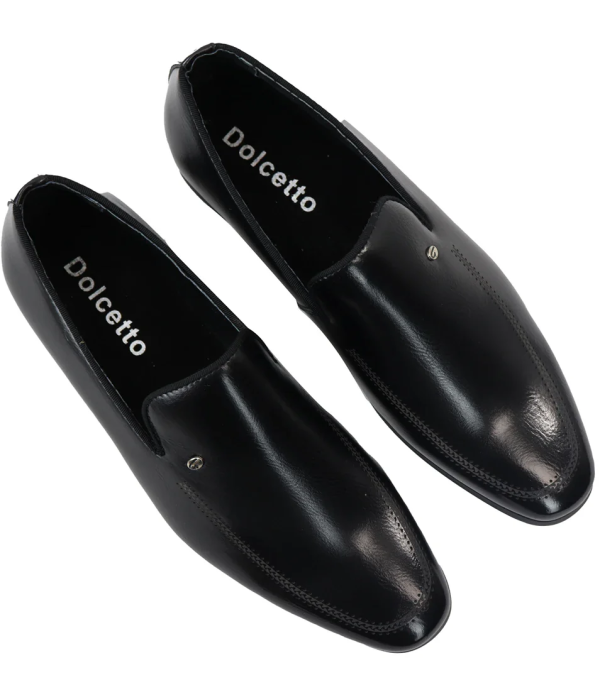 Men's Slip On Black Loafer Shoes