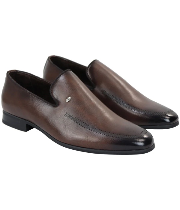 Men's Slip On Brown Loafer Shoes