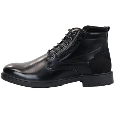 Men's Lace Up Black Ankle Boots