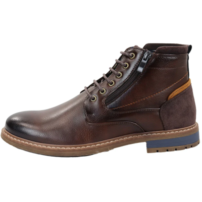 Men's Lace Up Brown Ankle Boots