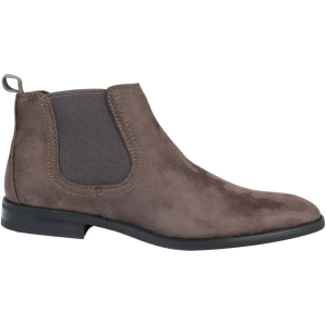 Men’s Slip On Grey Suede Leather Lined Chelsea Boots