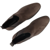 Men's Slip On Grey Suede Leather Lined Chelsea Boots
