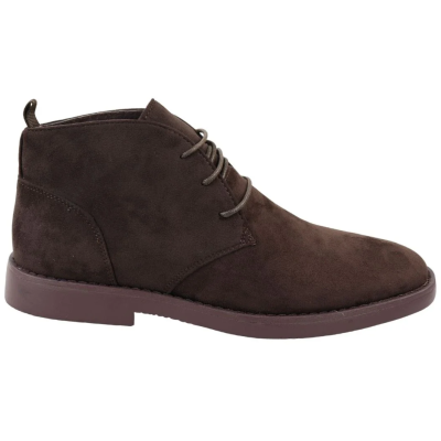 Mens's Chukka Desert Lace Up Brown Ankle Boots