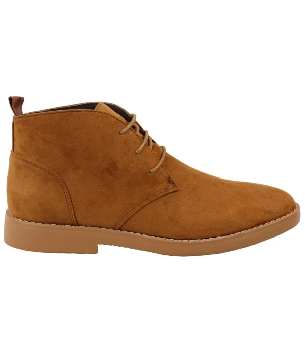 Mens's Chukka Desert Lace Up Tan Ankle Boots