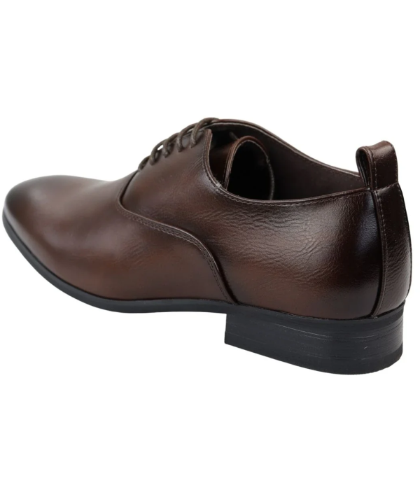 Men's Lace Up Brown Derby Oxford Shoes