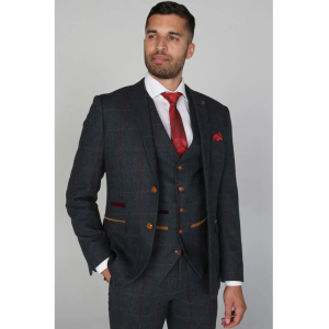 Madrid – Men’s Blue Tweed Blazer