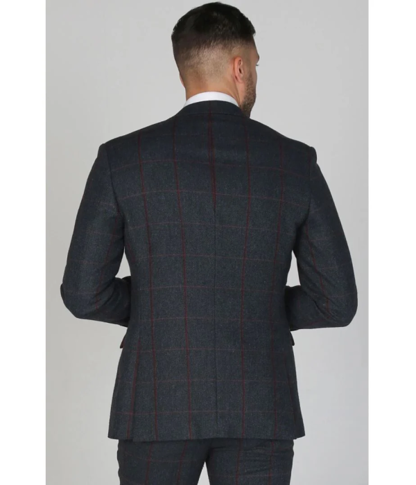 Madrid - Men's Blue Tweed Blazer