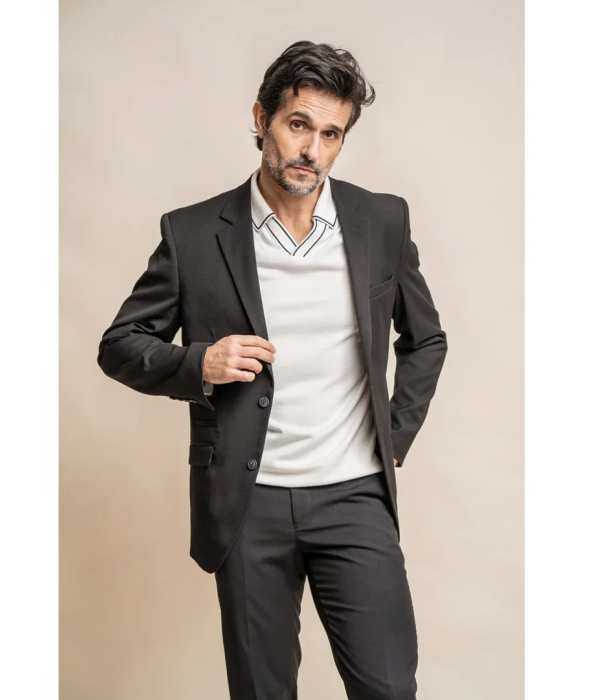 Marco - Men's Classic Black Blazer