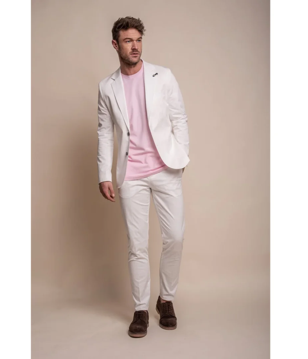 Mario - Men's Smart Summer Cream Blazer