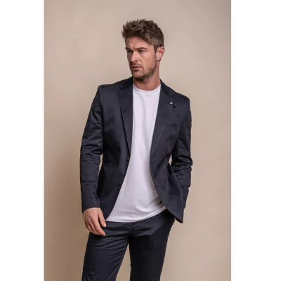 Mario - Men's Classic Summer Navy Blazer